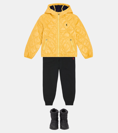 Shop Polo Ralph Lauren Hartland Quilted Ripstop Jacket In Yellow