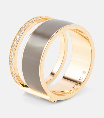 Shop Repossi Berbere Chromatic 18kt Rose Gold Ring With Diamonds In Metallic