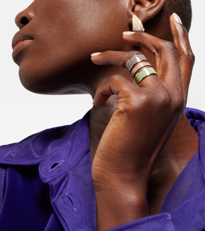 Repossi Berbere Chromatic 18kt Rose Gold Ring With Diamonds In Metallic