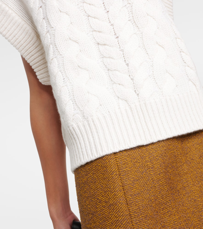 Lisa Yang Hayley Cashmere Vest In White