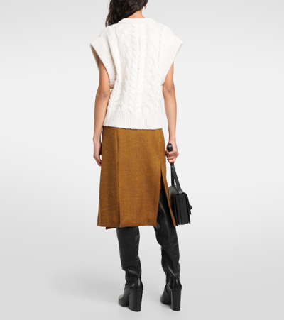 Lisa Yang Hayley Cashmere Vest In White