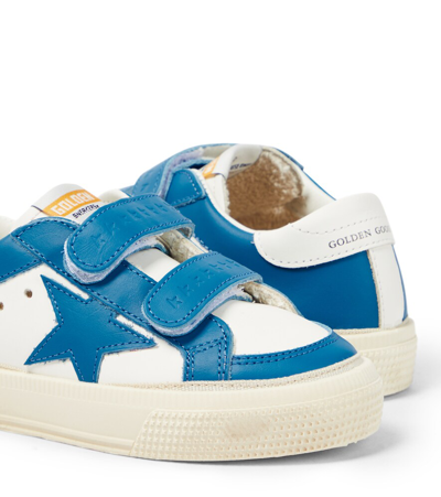 Shop Golden Goose May School Leather Sneakers In Multicoloured