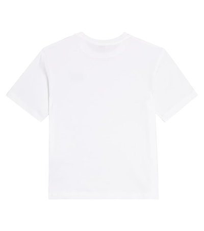 Shop Dolce & Gabbana Logo Cotton Jersey T-shirt In White