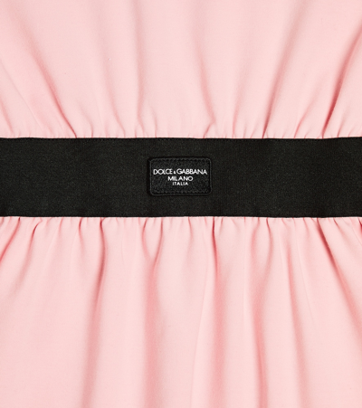 Dolce & Gabbana Teen Girls Pink Cotton Jersey Dress In Pink