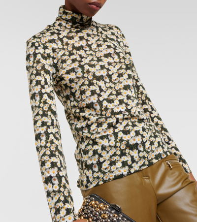Dorothee Schumacher Dreamy Meadows Floral Turtleneck Top In Multicoloured