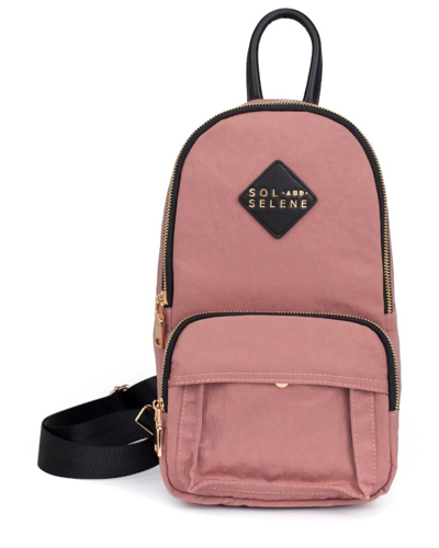 Shop Sol And Selene Hustle Sling Backpack In Pink