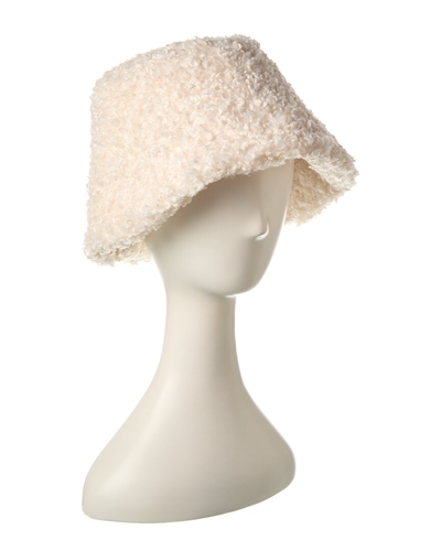 Shop Adrienne Landau Sherpa Bucket Hat In White