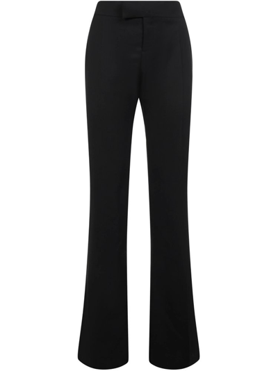 Shop Tom Ford Flared Tailored Trousers In Black