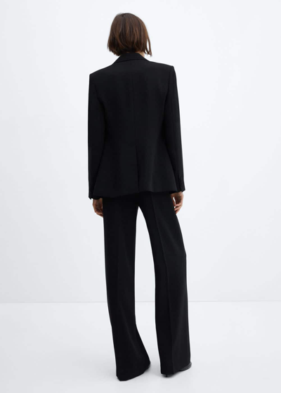 Shop Mango Straight-fit Suit Jacket Black
