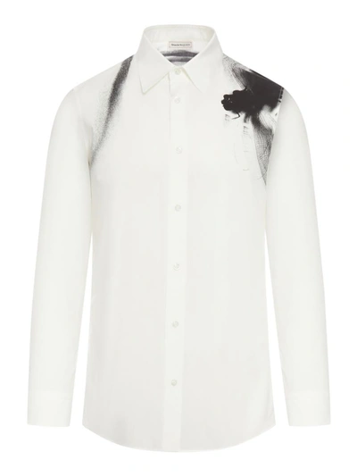 Shop Alexander Mcqueen Mcqueen Shirt In White