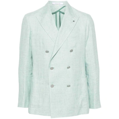 Shop Tagliatore Jackets In Green