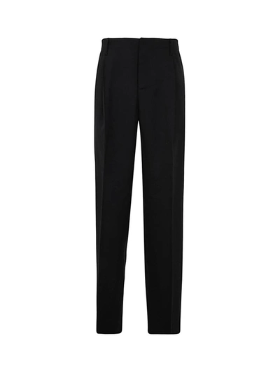 Versace Men's Formal Pants Loose Fit In Black