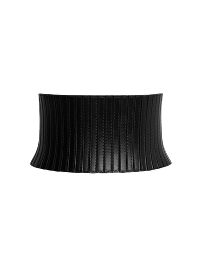 Shop Alaïa Corset Elastic Stretch Belt In Black
