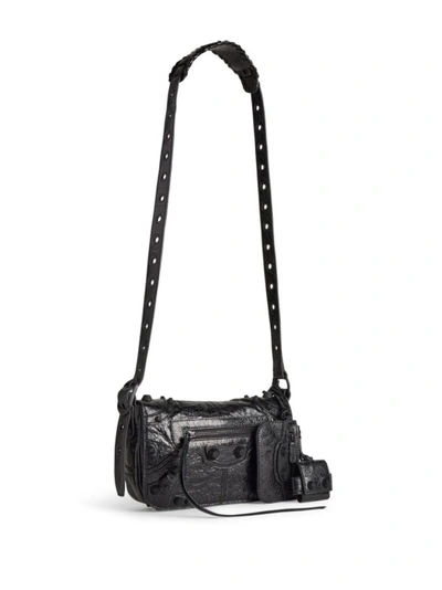 Shop Balenciaga Le Cagole Leather Tote Bag In Black
