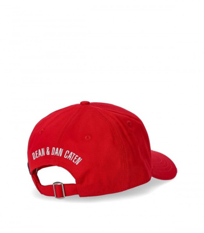Shop Dsquared2 Red Baseball Cap