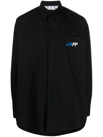 Shop Off-white Opp Exact Print Shirt In Black