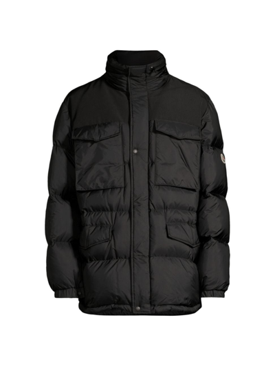Shop Moncler Men's Kamuy Quilted Down Jacket In Black