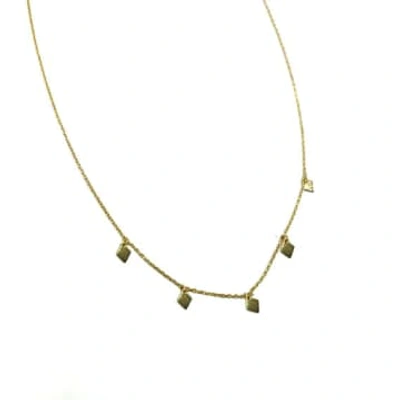 Shop Sixton London Diamond Charm Necklace In Red