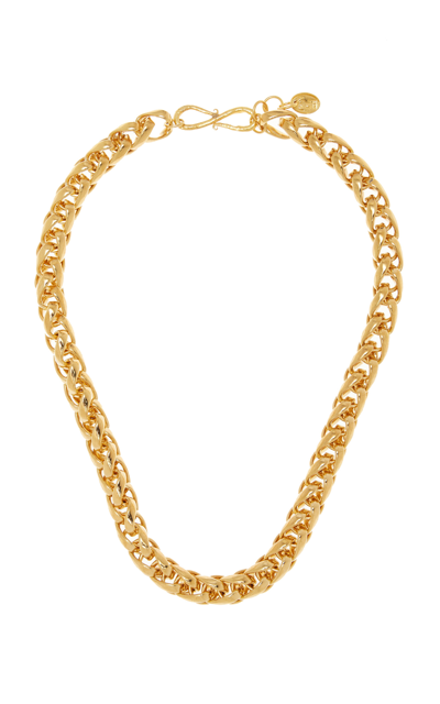 Shop Sylvia Toledano Chain Ii 22k Gold-plated Necklace