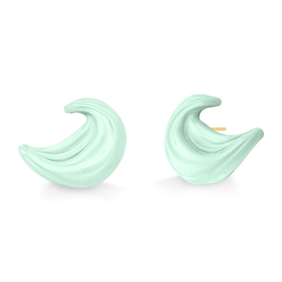 Shop M. Dolores Chantilly Earring Green In Not Applicable