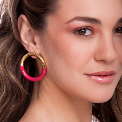 Shop M. Dolores Ballad Earring Pink In Not Applicable