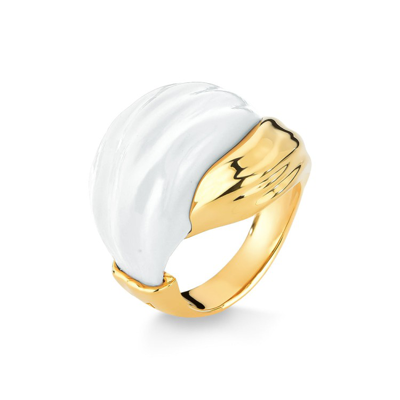 Shop M. Dolores Merengue Ring White In Not Applicable