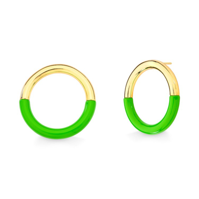 Shop M. Dolores Ballad Earring Green In Not Applicable