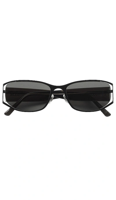 Shop Lu Goldie Iris Sunglasses In Black