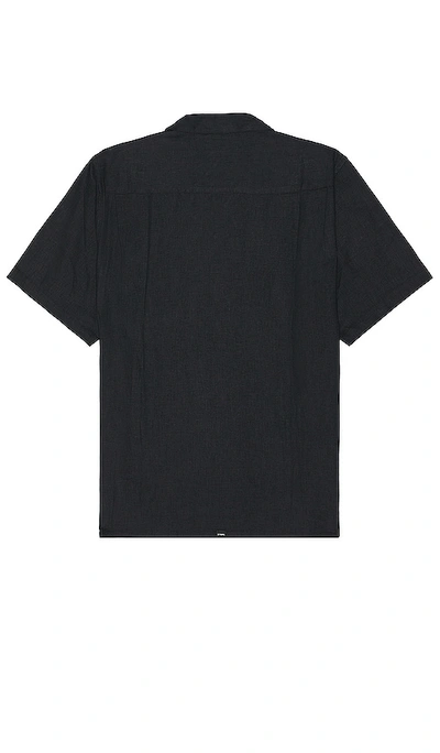 Shop Thrills Hemp Minimal  Bowling Shirt In Black