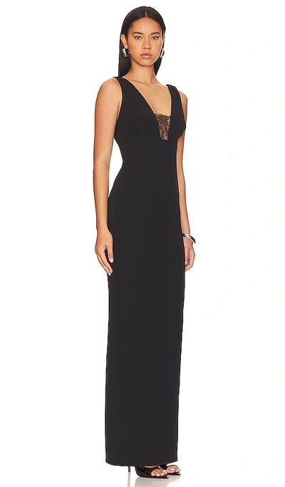 Katie May Janette Gown Dress In Black In Black
