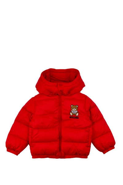 Shop Moschino Kids Teddy Bear In Red