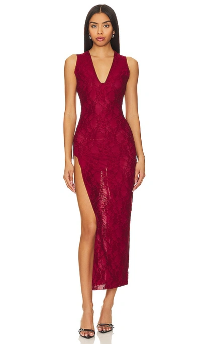Shop The Bodee Bellucci Dress In Red