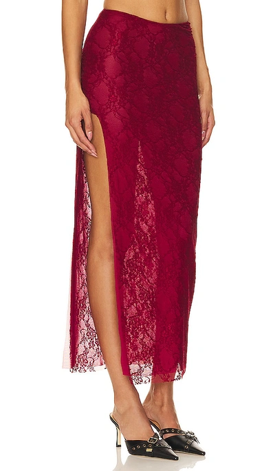 The Bodee Loren Skirt In Red