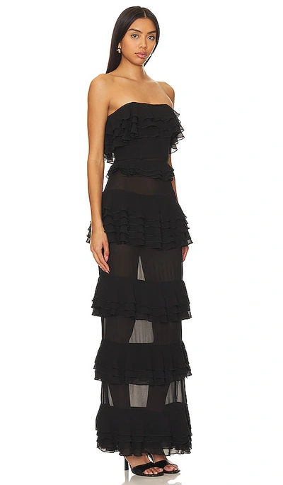 Shop Nbd Lily Ruffle Dress In Black