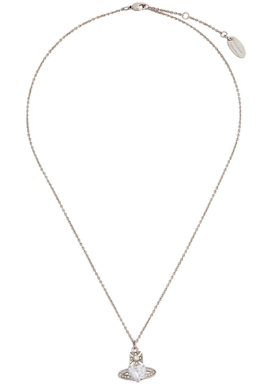 Shop Vivienne Westwood Ariella Orb-embellished Necklace In Silver