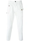 Dsquared2 Tapered Cargo Trousers In White