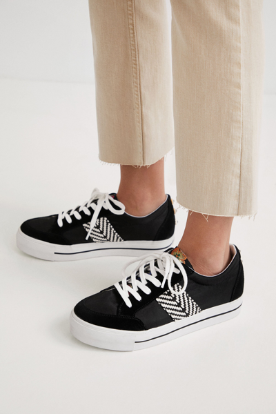 Shop Desigual Sneakers With Ethnic Band In Black