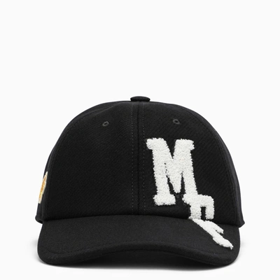 Shop 7 Moncler X Frgmt Black Sports Hat With Patches