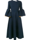 Roksanda 'yasmin' Lantern Sleeve Textured Dress