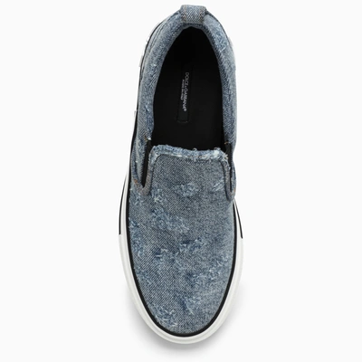 Shop Dolce & Gabbana Dolce&gabbana Denim Custom 2.zero Sneakers In Blue
