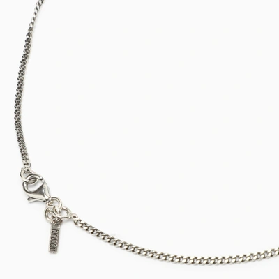 Shop Emanuele Bicocchi 925 Silver Necklace With Feather Pendants