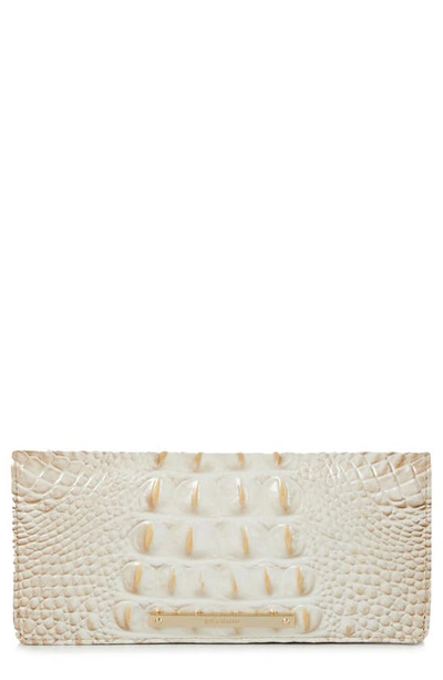 Shop Brahmin 'ady' Croc Embossed Continental Wallet In Contour