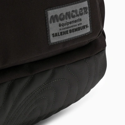 Shop Moncler X Salehe Bembury Black Canvas Backpack