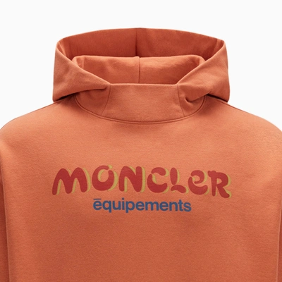 Shop Moncler X Salehe Bembury Orange Cotton Jersey Sweatshirt