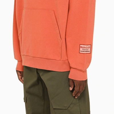 Shop Moncler X Salehe Bembury Orange Cotton Jersey Sweatshirt