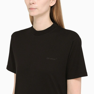 Shop Off-white Off White™ Diag Print Black T Shirt