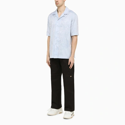 Shop Off-white Off White™ Light Blue Cotton Shirt