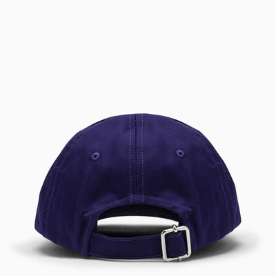 Shop Off-white Off White™ Purple Hat With Embroidery