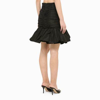 Shop Patou Black Ruffled Mini Skirt