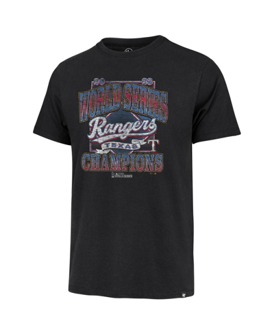 Shop Profile Men's '47 Brand Black Texas Rangers 2023 World Series Champions Big And Tall T-shirt